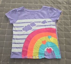 Garanimals Purple Striped Rainbow Tee